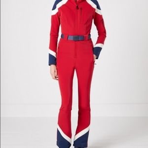 Perfect Moment Allos Hooded Ski Suit - Red